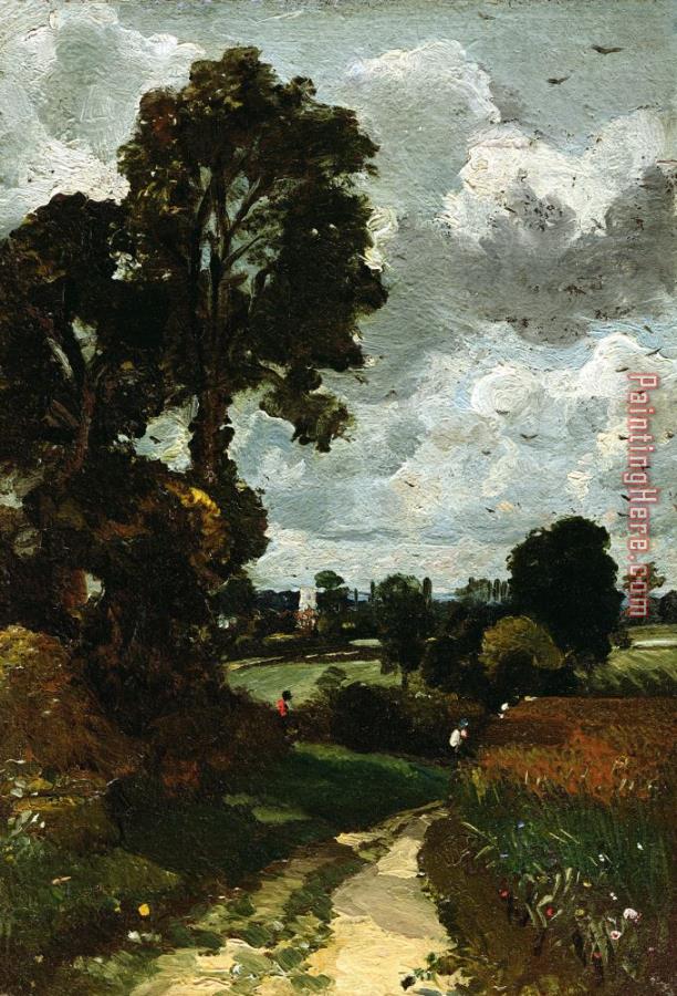 John Constable Oil Sketch of Stoke by Nayland